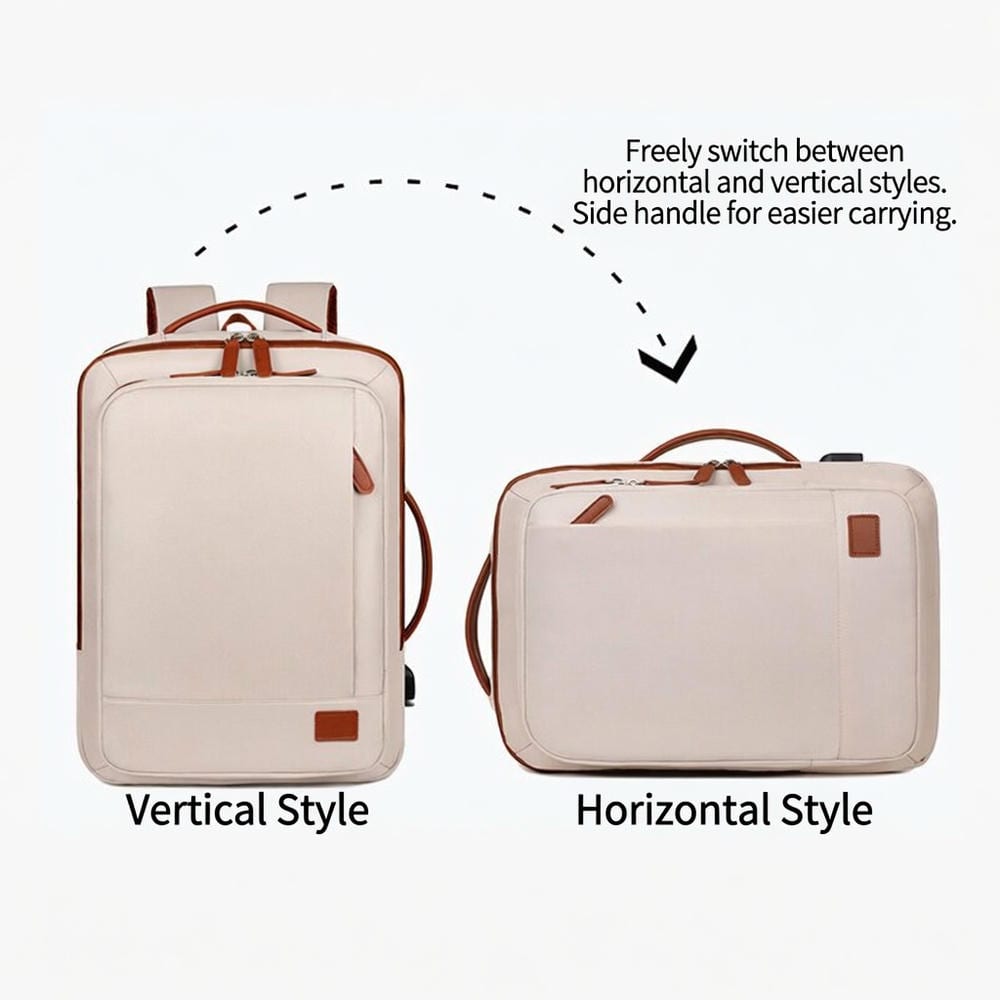 YT-02183 Expandable Slim Nylon Backpack - Single Zip - view 2