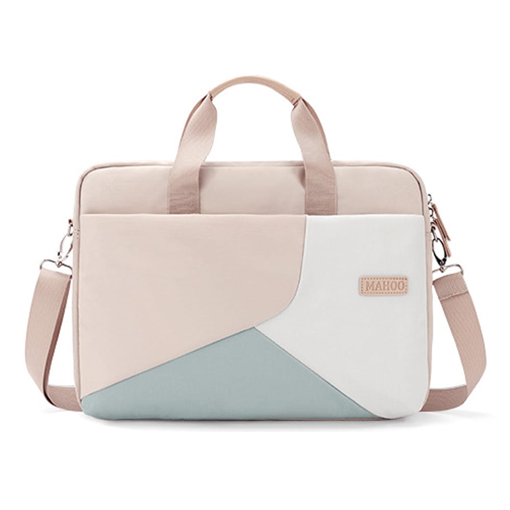 YT-03072 Nylon Twill Colorblock Laptop Bag