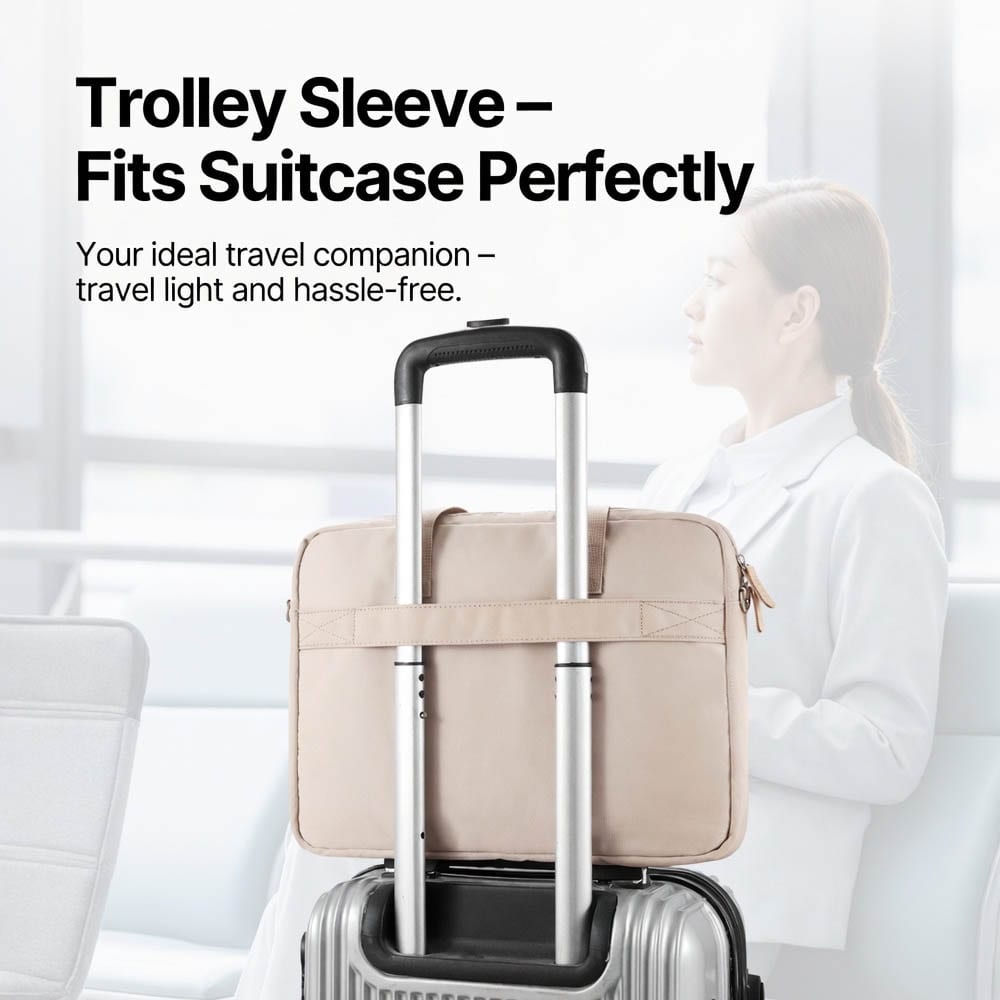 YT-03072 Nylon Twill Colorblock Laptop Bag - view 2