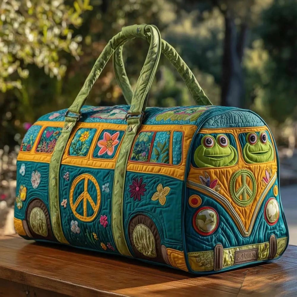 YT-10056 All-Over Print Quilted Duffle - view 3