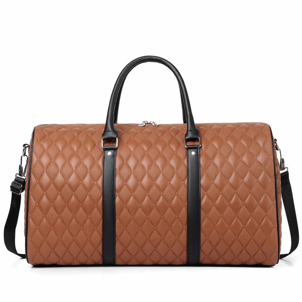YT-10058 Luxury Diamond PU Leather Duffle
